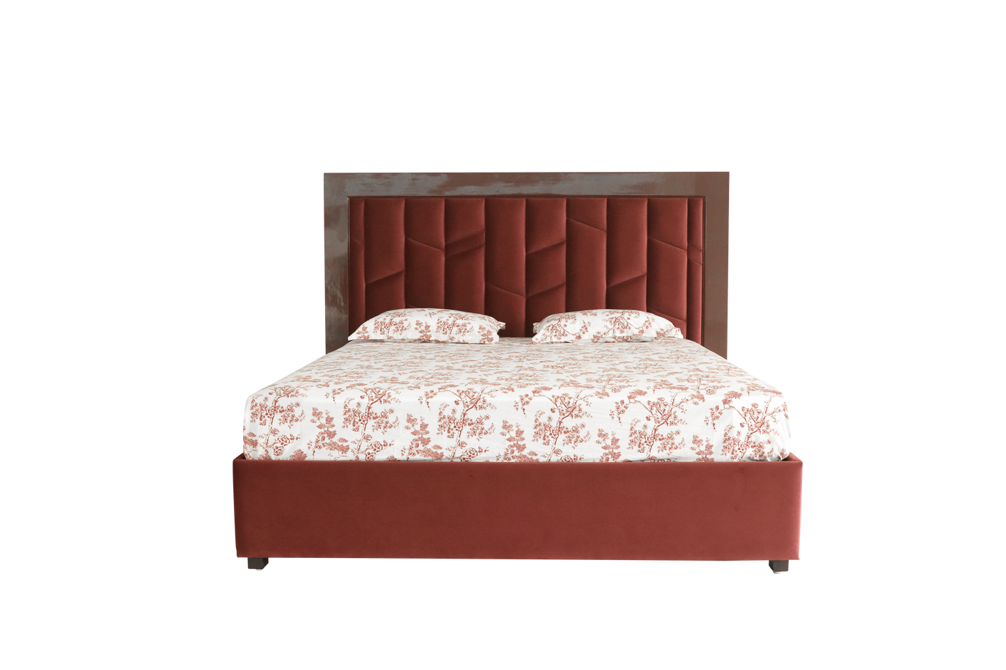 CB 01 – Luxe Burgundy Panel Bed