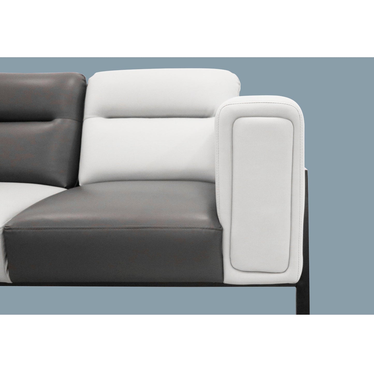 3+2 Seater Sofa Set - Black & White