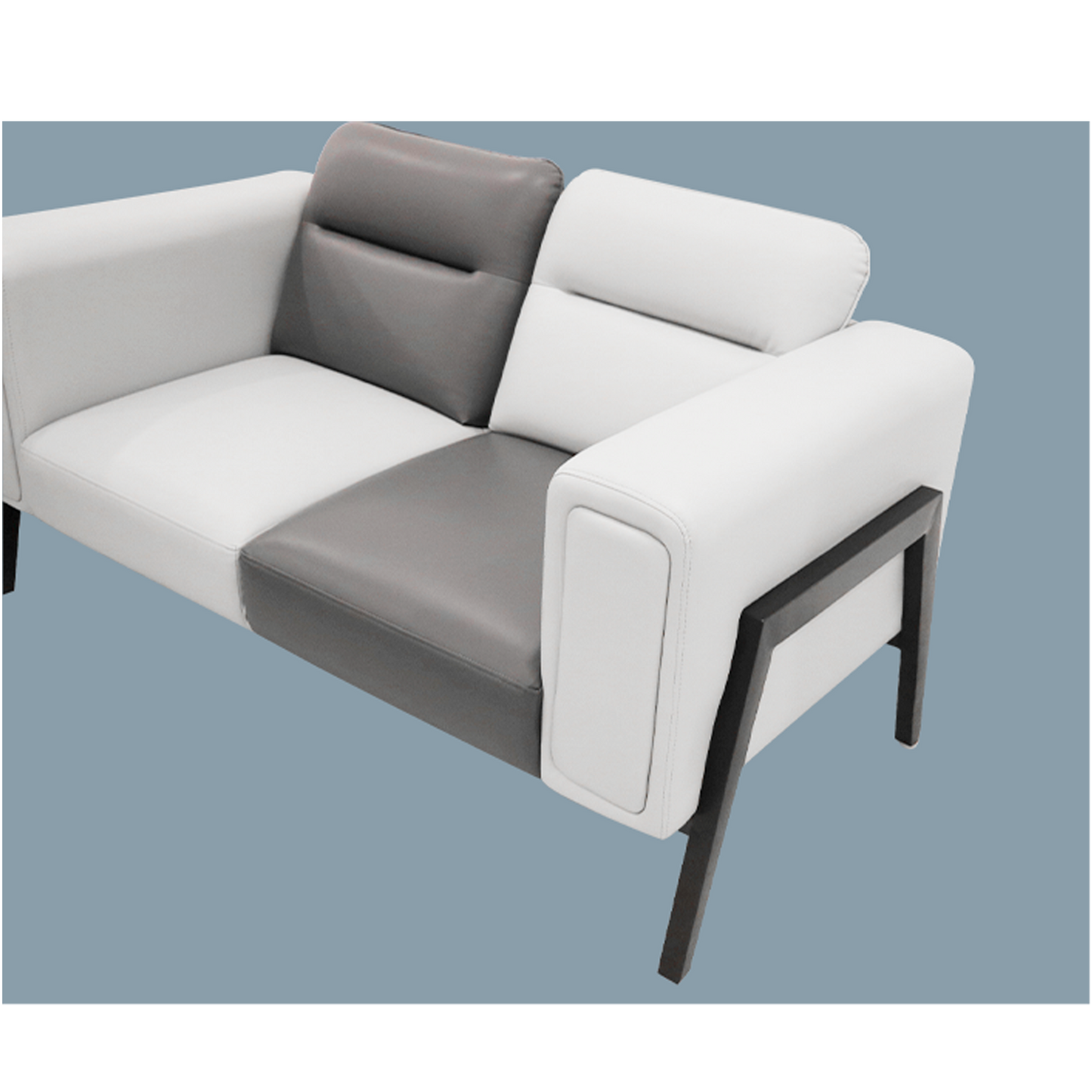 3+2 Seater Sofa Set - Black & White