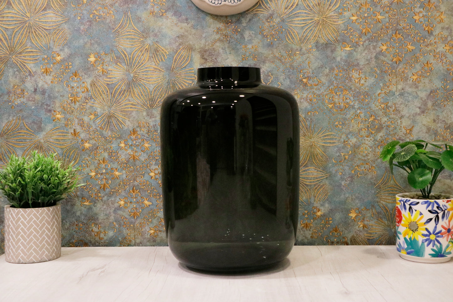 Obsidian Glass Vases