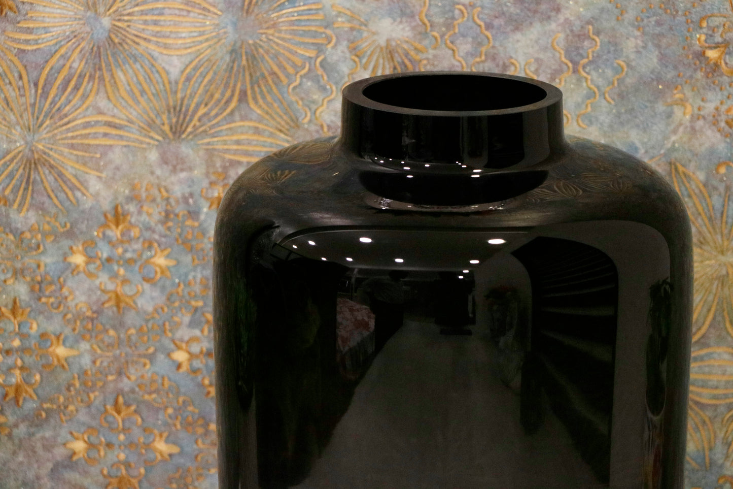 Obsidian Glass Vases