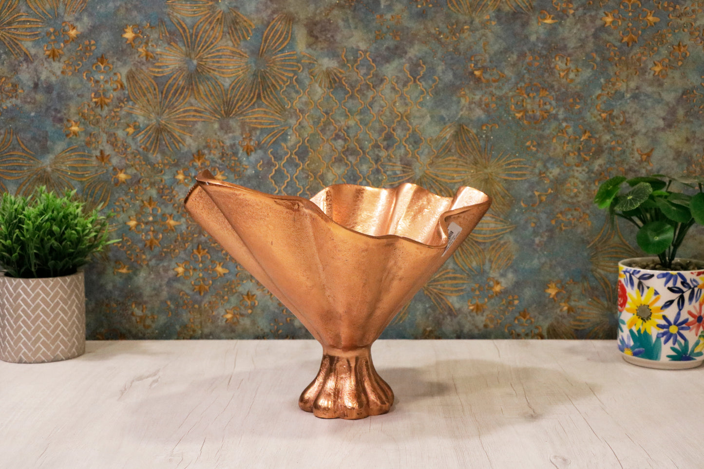 gold metallic potpourri bowl