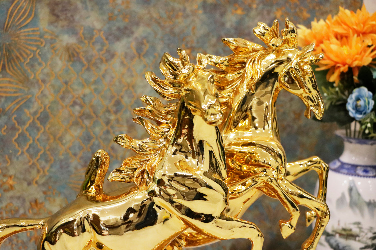 Twin Stallions of Triumph