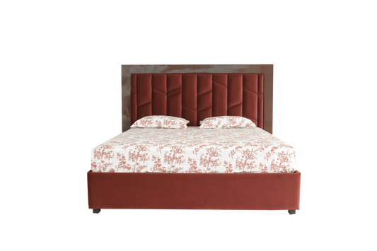 CB 01 – Luxe Burgundy Panel Bed