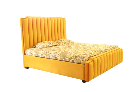 CB 02 -Tufted Bed Frame (Sunshine Gold)