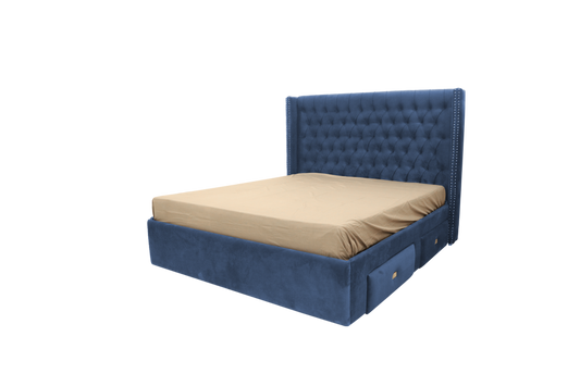 Royal Indigo Storage Bed – Smart Luxury Redefined