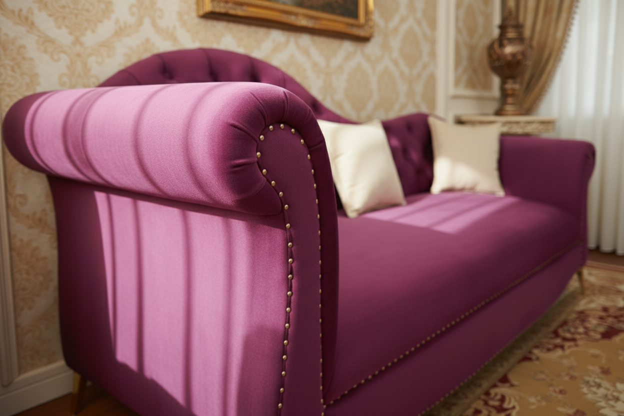 A 09 -3-Seater Sofa – Luxe Button-Tufted Elegance