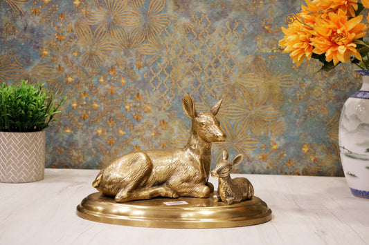 Graceful Bond – Deer and Fawn Art Piece