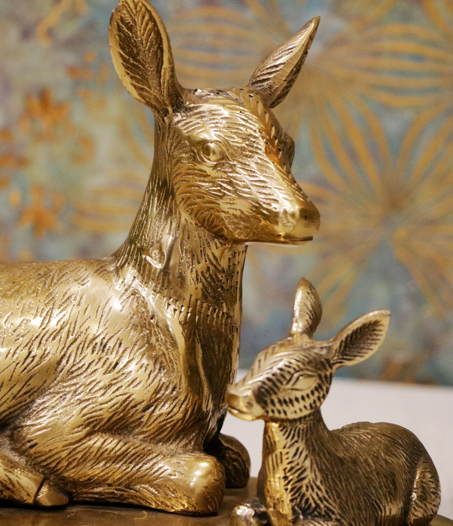 Graceful Bond – Deer and Fawn Art Piece