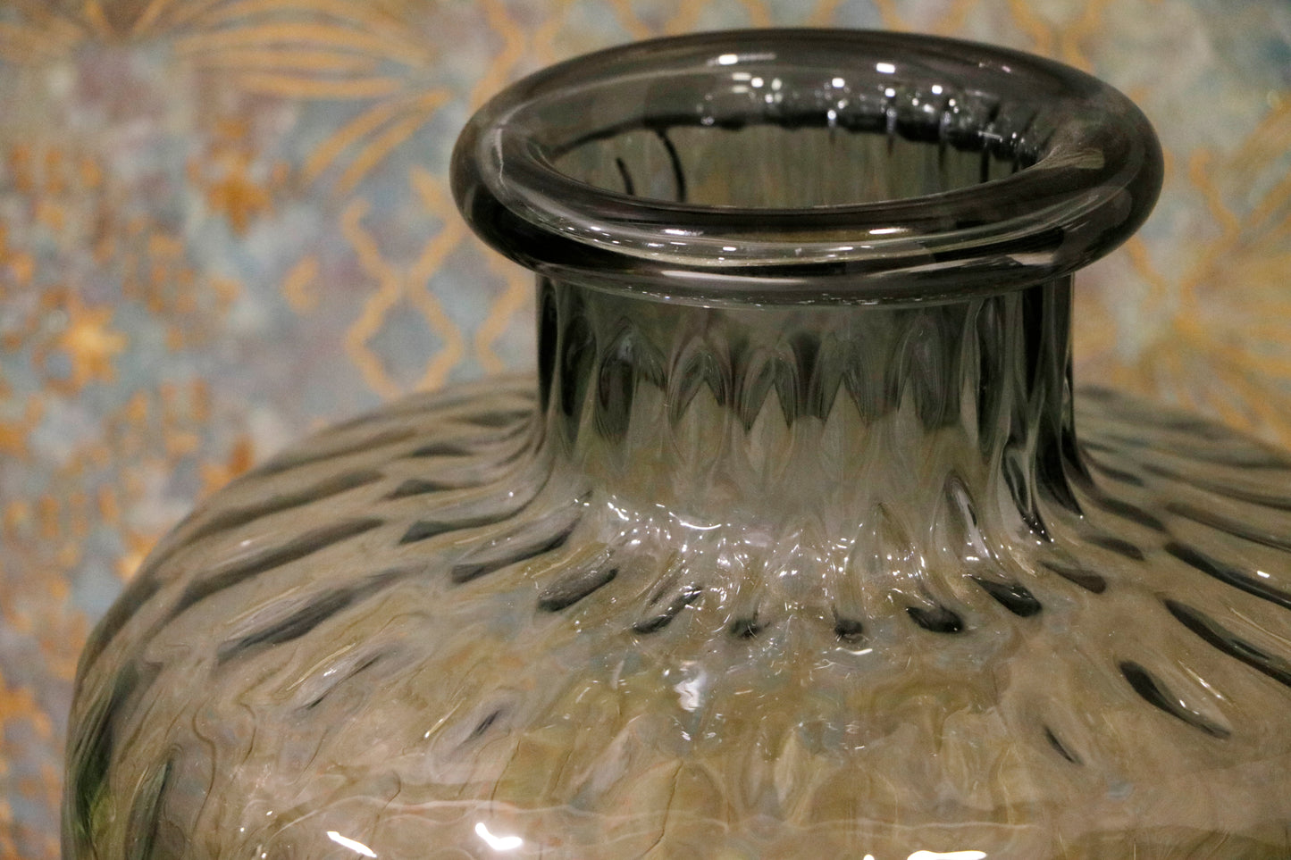 Golden Honeycomb Vase