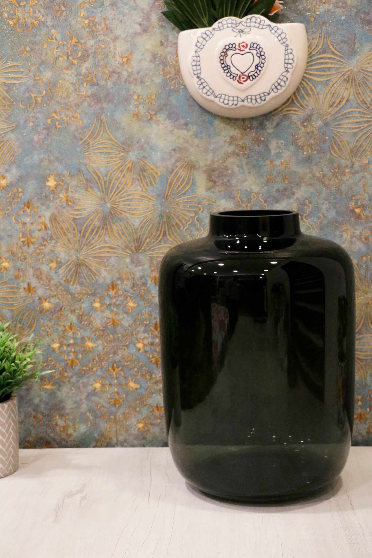 Obsidian Glass Vases