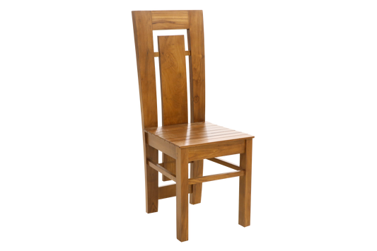 Artisan High-Back Solid Wood Chair