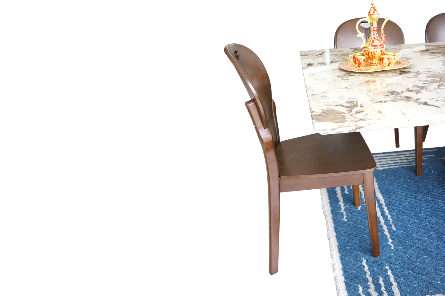 Marble Dining Table set 18