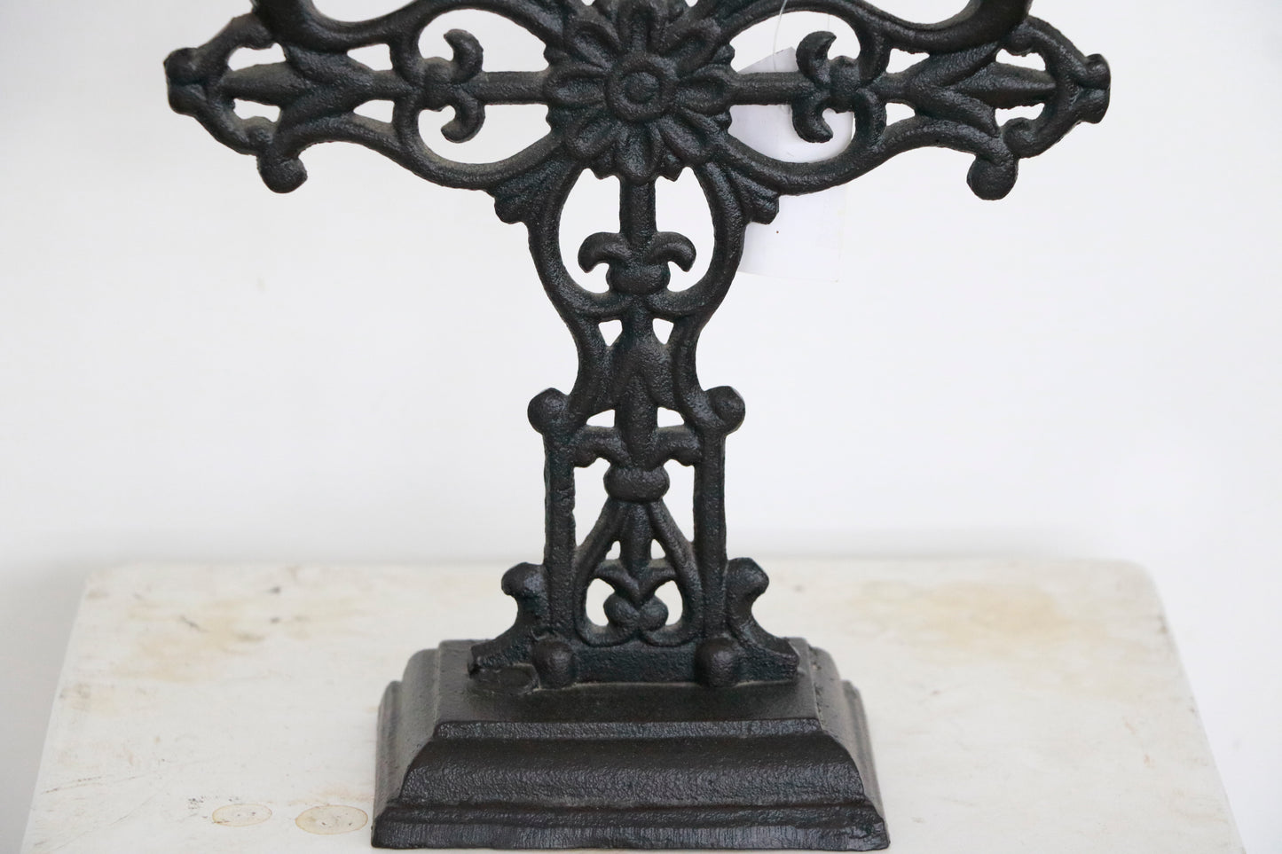 Vintage Cast Iron 3-Arm Candle Holder