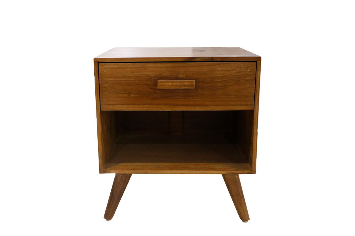 Mid-Century Walnut Bedside Table