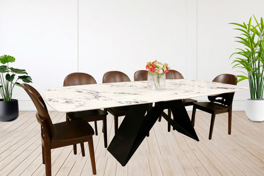 Tiles Marble dining table set 22