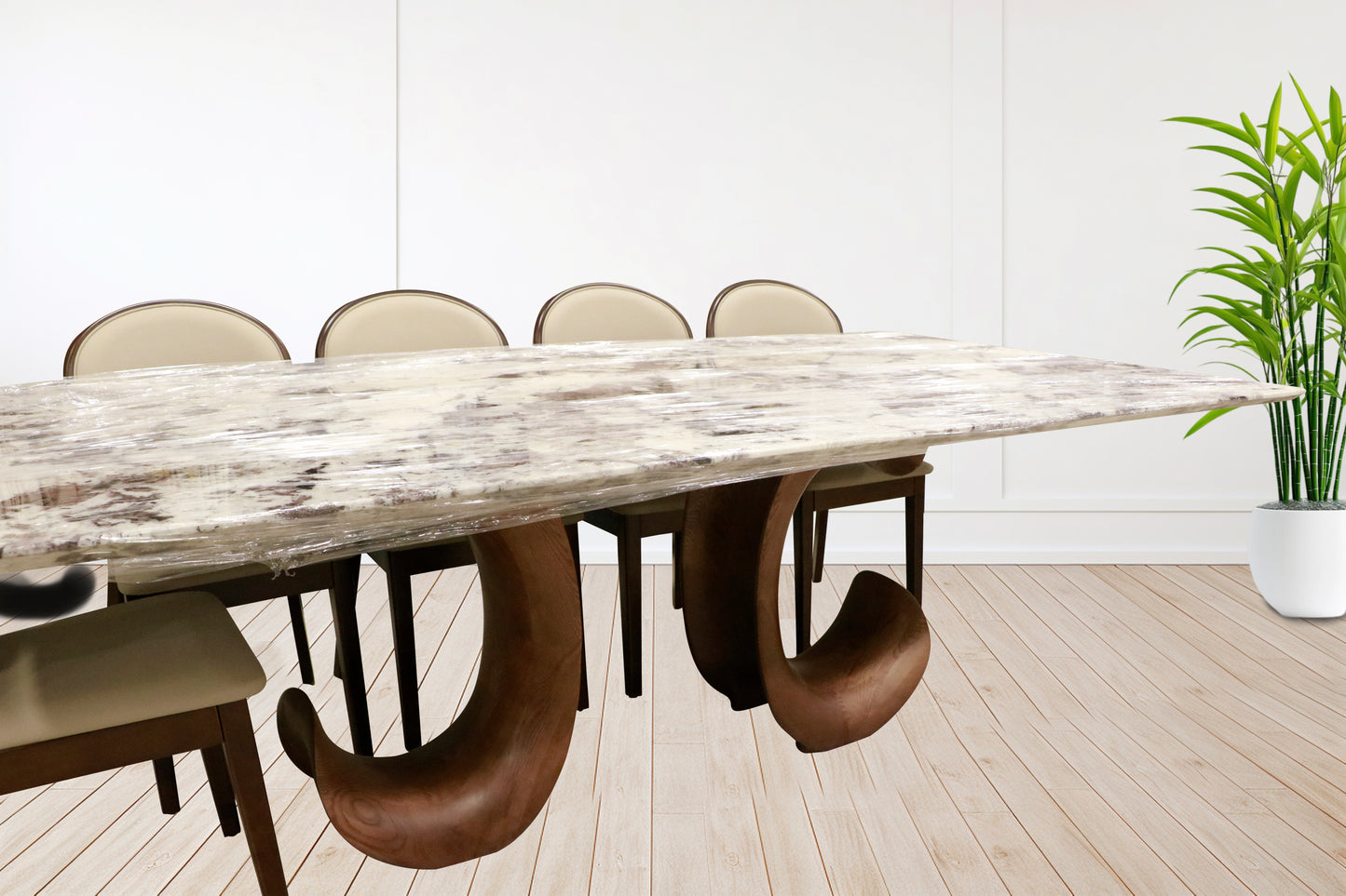 Marble Dining Table set 10
